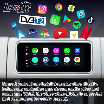 Land Rover Range Rover samochodowy android multimedia AI box Youtube waze Netflix play