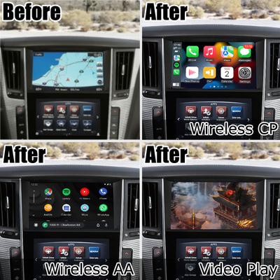 Infiniti Q50 Q60 bezprzewodowy interfejs multimediów do projekcji ekranu android carplay