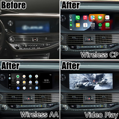 Lexus LS500 LS500h LS350 bezprzewodowy interfejs carplay android auto dublowanie ekranu
