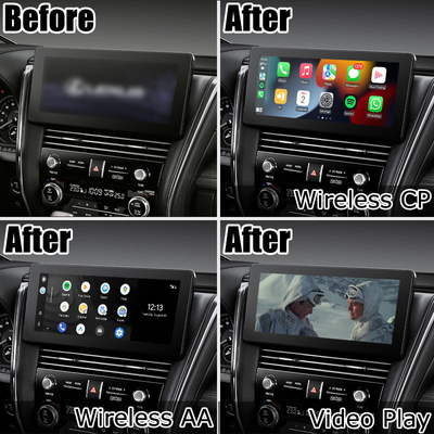Bezprzewodowy system Android auto carplay do projekcji ekranu Lexus LM300h LM350 LM