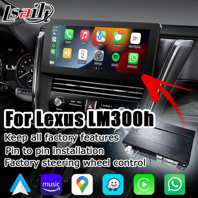 Bezprzewodowy system Android auto carplay do projekcji ekranu Lexus LM300h LM350 LM