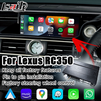 Bezprzewodowy carplay dla Lexus RC RC350 RCF RC200t RC300h RC300 android auto