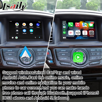 Samochodowy ekran multimedialny CarPlay dla Nissan Pathfinder, Patrol, Armada Infiniti QX z Android Auto