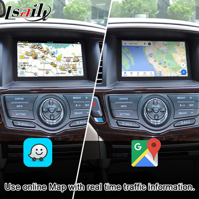 Samochodowy ekran multimedialny CarPlay dla Nissan Pathfinder, Patrol, Armada Infiniti QX z Android Auto