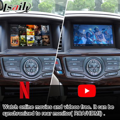 Samochodowy ekran multimedialny CarPlay dla Nissan Pathfinder, Patrol, Armada Infiniti QX z Android Auto