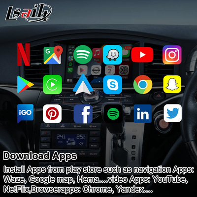 Bezprzewodowy samochodowy ekran multimedialny CarPlay dla Nissan Elgrand Patrol, Armada Infiniti QX z nawigacją GPS, Android Auto