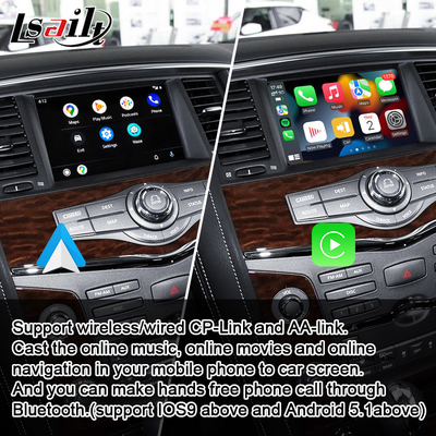 Samochodowy ekran multimedialny Lsailt dla Patrol Nissan Armada z bezprzewodowym CarPlay, YouTube, aktualizacja wyświetlacza