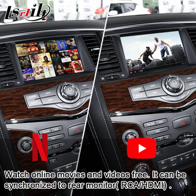 Samochodowy ekran multimedialny Lsailt dla Patrol Nissan Armada z bezprzewodowym CarPlay, YouTube, aktualizacja wyświetlacza