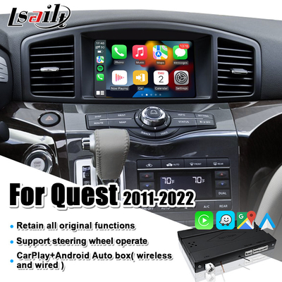Bezprzewodowy interfejs CarPlay dla Nissan Quest, Patrol, Armada, Infiniti QX z YouTube, Android Auto