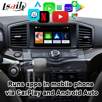 Bezprzewodowy interfejs CarPlay dla Nissan Quest, Patrol, Armada, Infiniti QX z YouTube, Android Auto