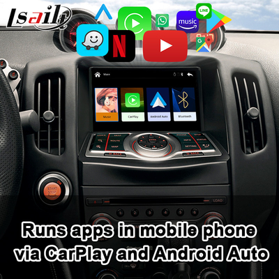Interfejs Android Auto CarPlay dla Nissana 370Z Pathfinder Infiniti QX obsługuje tylne kamery