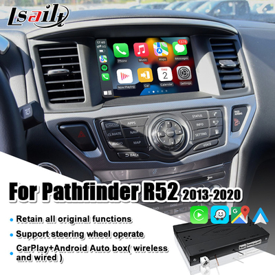 Interfejs Pathfinder CarPlay zawiera Android Auto, YouTube, Bluetooth działa dla Nissana