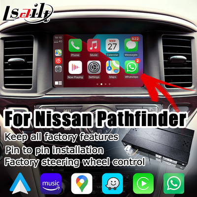 Bezprzewodowa automatyczna nawigacja Carplay Android dla nissana Pathfinder R52 2017-2021