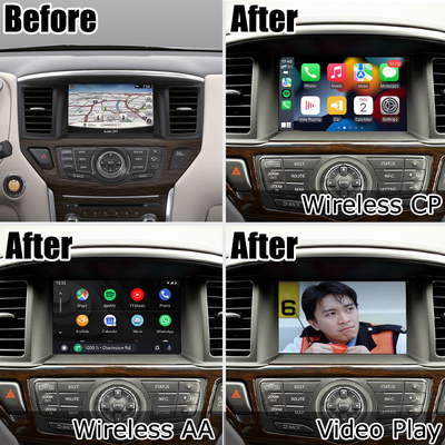 Bezprzewodowa automatyczna nawigacja Carplay Android dla nissana Pathfinder R52 2017-2021