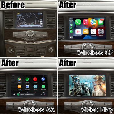 Nissan Patrol Y62 bezprzewodowy carplay Android Auto Aktualizacja stylu OEM firmy Lsailt