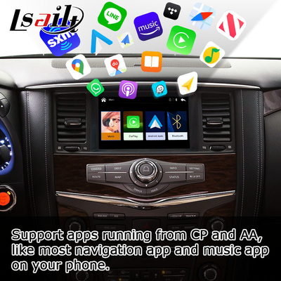 Nissan Patrol Y62 bezprzewodowy carplay Android Auto Aktualizacja stylu OEM firmy Lsailt