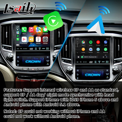 Toyota Crown S210 AWS215 GWS214 Majesta sportowiec styl OEM bezprzewodowy carplay android auto aktualizacja systemu multimedialnego AUX