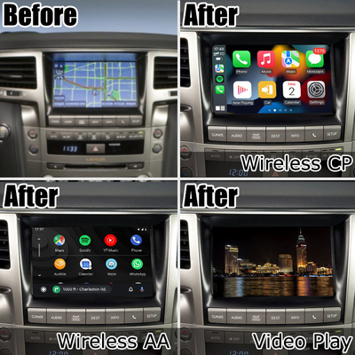 Lexus LX570 bezprzewodowy interfejs aktualizacji Carplay Android auto OEM