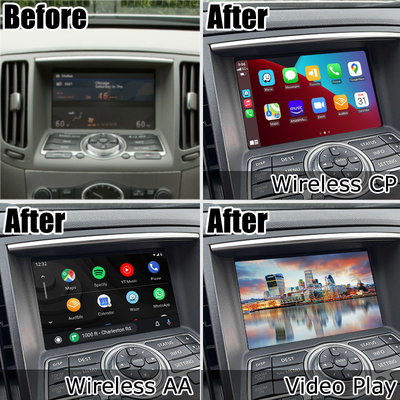 Plug And Play Infiniti G37 G25 Q40 bezprzewodowy carplay android auto moduł interfejsu wideo