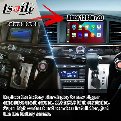 Nissan Elgrand Quest E52 IT06 bezprzewodowy carplay android auto pojemnościowy ekran dotykowy aktualizacja