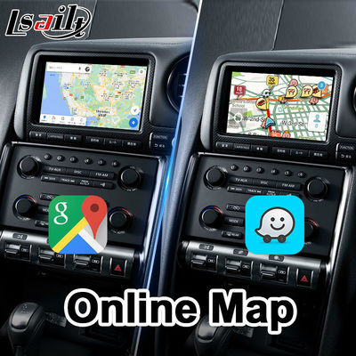 Lsailt bezprzewodowy interfejs wideo Carplay Android dla nissana GTR R35 GT-R JDM 2008-2010