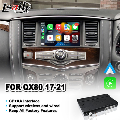 Bezprzewodowy interfejs Android Auto Carplay dla 2017-2021 Infiniti QX80