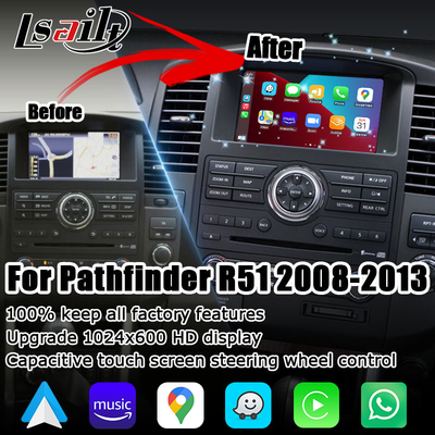 Nissan Pathfinder R51 IT06 ekran HD bezprzewodowa carplay Android automatyczna aktualizacja