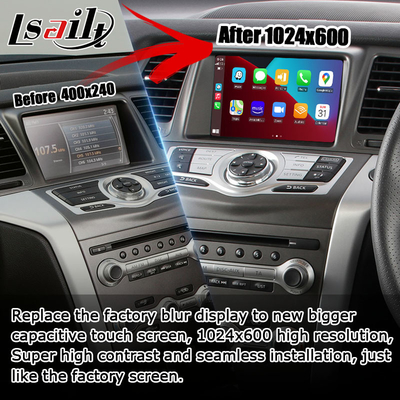 Nissan Murano Z51 Wireless Carplay Android Auto aktualizacja multimedialnego ekranu HD