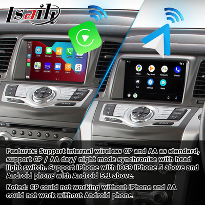 Nissan Murano Z51 Wireless Carplay Android Auto aktualizacja multimedialnego ekranu HD