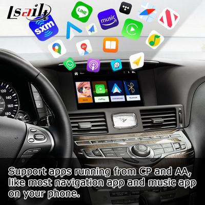 Infiniti M35 M25 Q70 Q70L bezprzewodowa aktualizacja ekranu dotykowego Carplay Android Auto HD