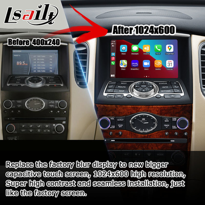 Infiniti QX50 EX35 EX25 EX30d EX37 ekran HD bezprzewodowa aktualizacja Carplay Android Auto