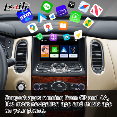 Infiniti QX50 EX35 EX25 EX30d EX37 ekran HD bezprzewodowa aktualizacja Carplay Android Auto