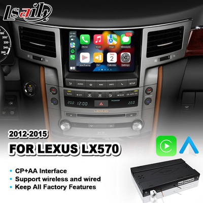 Interfejs Carplay dla 2012-2015 Lexus LX570 LX 570 z bezprzewodowym Android Auto