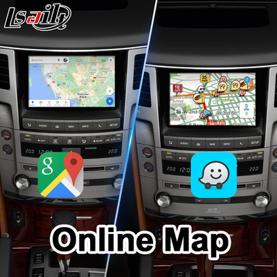 Interfejs wideo Lsailt Android na lata 2012-2015 Lexus LX570 z nawigacją GPS Youtube Wireless Carplay