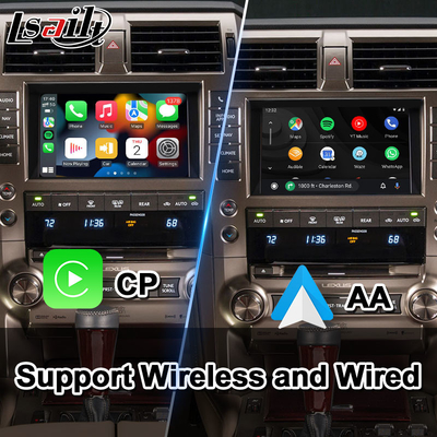 Lexus GX460 Android Multimedialny interfejs wideo z bezprzewodową nawigacją GPS Carplay