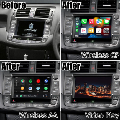 Toyota Crown S200 GRS204 URS206 UZS207 sportowiec Majesta 2008-2012 bezprzewodowa aktualizacja stylu carplay android auto OEM
