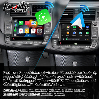 Toyota Crown S200 GRS204 URS206 UZS207 sportowiec Majesta 2008-2012 bezprzewodowa aktualizacja stylu carplay android auto OEM