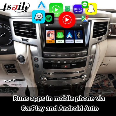 Interfejs Lexus CarPlay dla LX570 2013-2015 GX460 z bezprzewodowym systemem Android Auto, Google Map