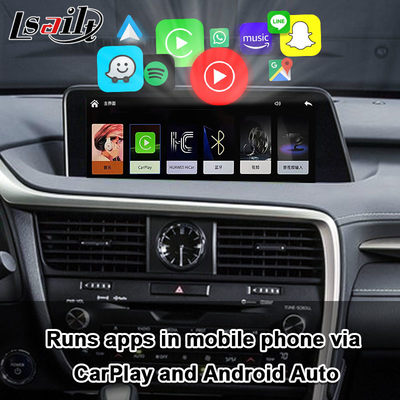 Interfejs Lexus CarPlay dla RX450H 2016-2022 RX350 obsługuje bezprzewodowy Android Auto, kamery