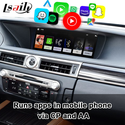 Bezprzewodowy interfejs CarPlay dla Lexus GS300h GS200t z androidem Auto, obsługa zdalnego sterowania joystickiem