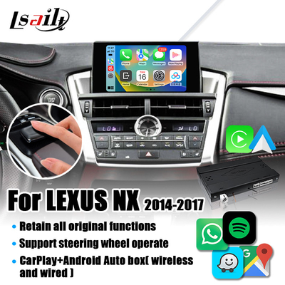 Bezprzewodowy interfejs CarPlay dla Lexus NX NX200t NX300h Android Auto, Mirror Link, HiCar, CarLife