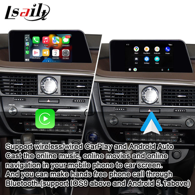 Interfejs Lsailt CarPlay dla Lexus RX RX200T RX350 z Android Auto, Mirror Link, Google Map