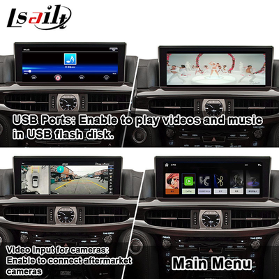 Bezprzewodowy dekoder CarPlay dla interfejsu wideo kamery Revese Lexus LX LX570 LX460d 2017-2022
