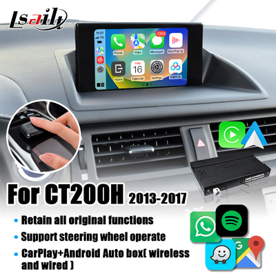 Bezprzewodowy moduł CarPlay Lsailt dla Lexus CT200 2013-2022 z Android Auto, Google Map