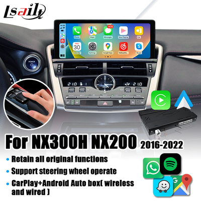 Interfejs Lsailt Lexus CarPlay dla NX NX200T, NX300h 2016-2022 z systemem Linux, Mirror Link