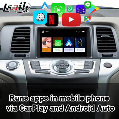 Interfejs CarPlay dla Nissana Murano Z51 2010-2019 Maxima GT-R z systemem Linux firmy Lsailt