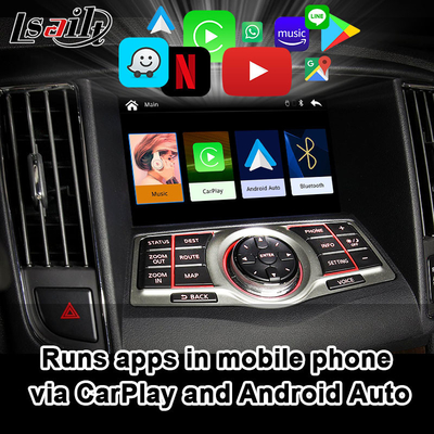 Interfejs samochodowy Lsailt Linux CarPlay Android dla nissana Maxima 2010-2014 Infiniti z łączem lustrzanym