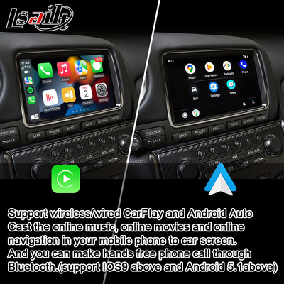 Interfejs Carplay dla nissana GT-R GTR R35 2008-2017 zintegrowany bezprzewodowy Android Auto, Mirror Link