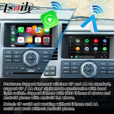 Interfejs wideo Android carplay Android auto box dla Nissan Armada TA60 2008-2015