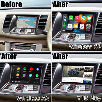 Interfejs wideo Nissan Teana J32 na Androida z automatyczną integracją bezprzewodowego Carplay z systemem Android